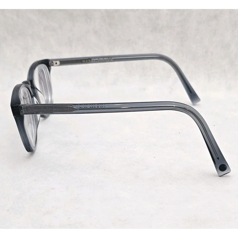 Warby Parker Lyle 370 Crystal Blue Wayfarer Eyeglasses Frames 47-18 140 Designer